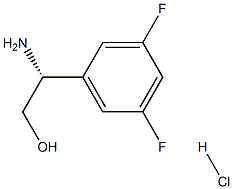 (R)-2-Amino-2-(3,5-difluorophenyl)ethanol hydrochloride Structure