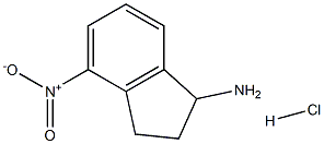 4-NITRO-2,3-DIHYDRO-1H-INDEN-1-AMINE HYDROCHLORIDE Structure