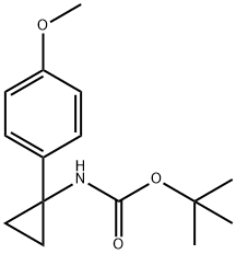 tert-Butyl N-[1-(4-methoxyphenyl)cyclopropyl]carbamate Struktur