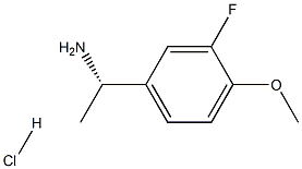 (S)-1-(3-FLUORO-4-METHOXYPHENYL)ETHANAMINE HYDROCHLORIDE Struktur