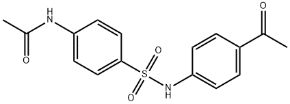 N-(4-{[(4-acetylphenyl)amino]sulfonyl}phenyl)acetamide 结构式