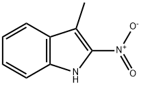 1H-Indole, 3-methyl-2-nitro- 化学構造式
