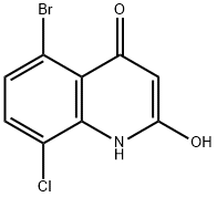4(1H)-Quinolinone, 5-bromo-8-chloro-2-hydroxy- Structure