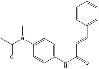 N-{4-[acetyl(methyl)amino]phenyl}-3-phenylacrylamide 结构式