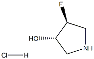 TRANS-4-FLUORO-3-HYDROXYPYRROLIDINE HYDROCHLORIDE,2006333-41-9,结构式