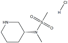N-methyl-N-[(3R)-piperidin-3-yl]methanesulfonamide hydrochloride Struktur