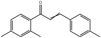 (2E)-1-(2,4-dimethylphenyl)-3-(4-methylphenyl)prop-2-en-1-one 结构式