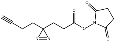 2,5-DIOXOPYRROLIDIN-1-YL 3-(3-(BUT-3-YN-1-YL)-3H-DIAZIRIN-3-YL)PROPANOATE, 2012552-32-6, 结构式