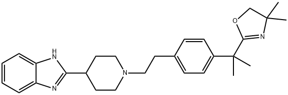 2-(1-(4-(2-(4,4-dimethyl-4,5-dihydrooxazol-2-yl)propan- 2-yl)phenethyl)piperidin-4-yl)-1H-benzo[d]imidazole