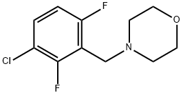 4-[(3-Chloro-2,6-difluorophenyl)methyl]morpholine Structure