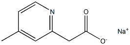 Sodium 2-(4-methylpyridin-2-yl)acetate Struktur