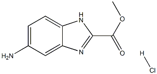 Methyl 5-amino-1H-benzo[d]imidazole-2-carboxylate hydrochloride Struktur