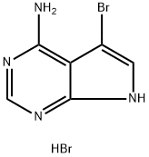 5-溴-7H-吡咯并[2,3-D]嘧啶-4-胺氢溴酸盐,2044706-06-9,结构式