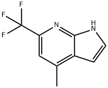 4-Methyl-6-(trifluoromethyl)-1H-pyrrolo[2,3-b]pyridine Structure