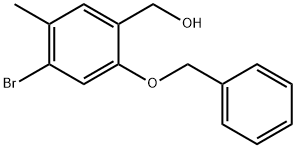 [2-(benzyloxy)-4-bromo-5-methylphenyl]methanol Struktur