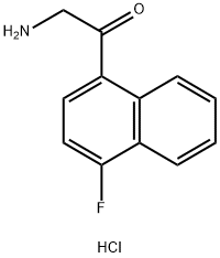2-amino-1-(4-fluoronaphthalen-1-yl)ethan-1-one hydrochloride,2059988-68-8,结构式