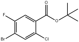 4-Bromo-2-chloro-5-fluoro-benzoic acid ethyl ester Structure