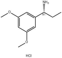 (1R)-1-(3,5-DIMETHOXYPHENYL)PROPAN-1-AMINE HYDROCHLORIDE Structure