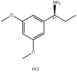 (1S)-1-(3,5-DIMETHOXYPHENYL)PROPAN-1-AMINE HYDROCHLORIDE Struktur
