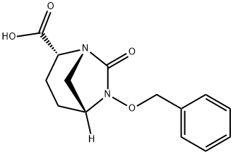 (2R,5R)-6-(benzyloxy)-7-oxo-1,6-diazabicyclo[3.2.1]octane-2-carboxylic acid Structure