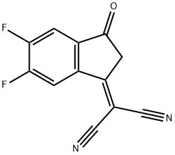 2-(5,6-difluoro-3-oxo-2,3-dihydro-1H-inden-1-ylidene)malononitrile Structure