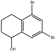 5,7-dibromo-1,2,3,4-tetrahydronaphthalen-1-ol Structure
