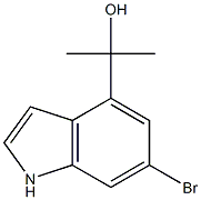 2-(6-bromo-1H-indol-4-yl)propan-2-ol,2092452-49-6,结构式