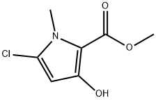 methyl 5-chloro-3-hydroxy-1-methyl-1H-pyrrole-2-carboxylate Structure