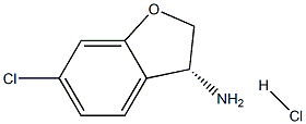 (3R)-6-CHLORO-2,3-DIHYDROBENZO[B]FURAN-3-YLAMINE HYDROCHLORIDE Struktur