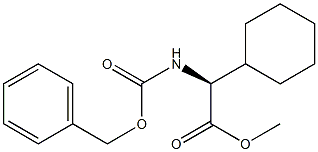 (S)-methyl 2-(((benzyloxy)carbonyl)amino)-2-cyclohexylacetate 化学構造式