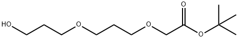 tert-butyl 2-(3-(3-hydroxypropoxy)propoxy)acetate Structure
