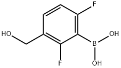 2,6-Difluoro-3-hydroxymethylphenylboronic acid Struktur