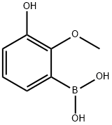 3-Hydroxy-2-methoxyphenylboronic acid Structure