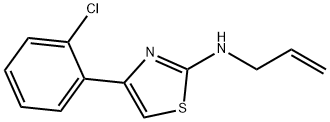 N-烯丙基-4-(2-氯苯基)噻唑-2-胺,21344-92-3,结构式