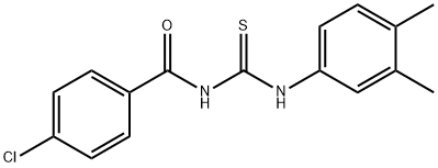 4-chloro-N-{[(3,4-dimethylphenyl)amino]carbonothioyl}benzamide,214326-77-9,结构式