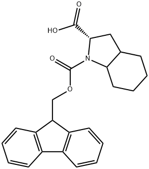 (2S)-1-(9H-fluoren-9-ylmethoxycarbonyl)-2,3,3a,4,5,6,7,7a-octahydroindole-2-carboxylic acid Structure