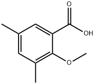 2-甲氧基-3,5-二甲基苯甲酸 结构式