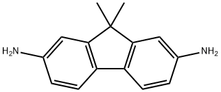 9,9-dimethyl-9H-fluorene-2,7-diamine Struktur