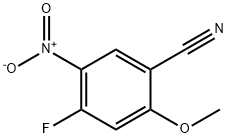 4-Fluoro-2-methoxy-5-nitro-benzonitrile 结构式