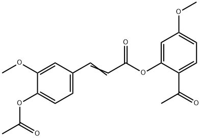 2-Propenoic acid, 3-[4-(acetyloxy)-3-methoxyphenyl]-, 2-acetyl-5-methoxyphenyl ester