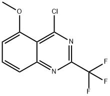 4-Chloro-5-methoxy-2-(trifluoromethyl)quinazoline 化学構造式