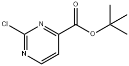 tert-Butyl 2-chloropyrimidine-4-carboxylate 化学構造式