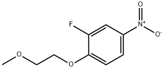 2-Fluoro-1-(2-methoxyethoxy)-4-nitrobenzene Struktur