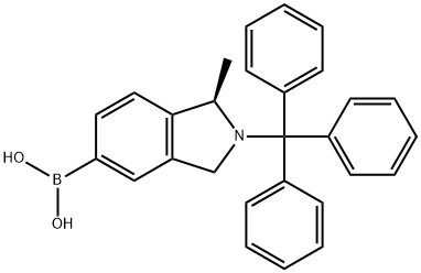 (R)-(1-methyl-2-tritylisoindolin-5-yl)boronic acid Structure