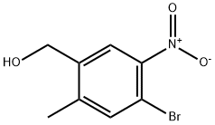 (4-Bromo-2-methyl-5-nitro-phenyl)-methanol 化学構造式