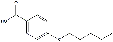 4-(戊硫基)苯甲酸 结构式