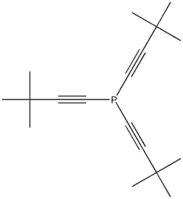 tris(3,3-dimethylbut-1-ynyl)phosphane 化学構造式