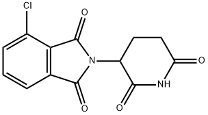 4-chloro-2-(2,6-dioxopiperidin-3-yl)isoindoline-1,3-dione Struktur