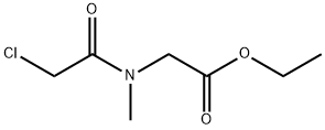 ethyl N-chloroacetylsarcosinate Structure