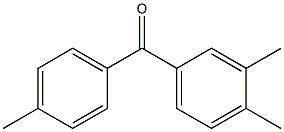 Methanone,(3,4-dimethylphenyl)(4-methylphenyl)- Structure